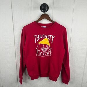 Vintage 90’s Salty Dog Cafe South Carolina Red Crewneck Size Small